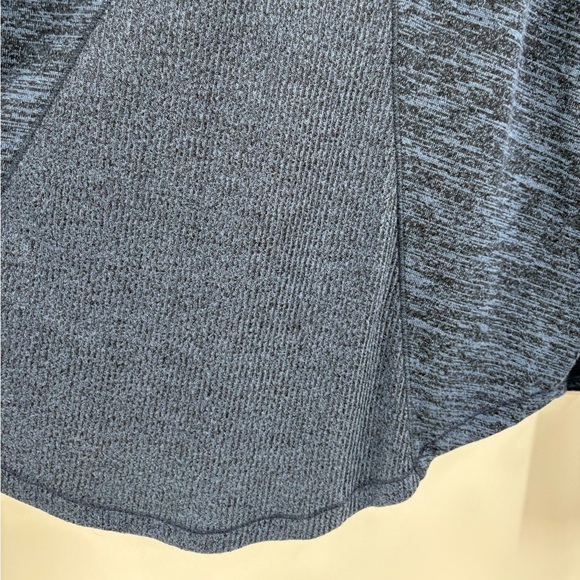 Rag & Bone Amelie Relaxed Long Sleeve Ribbed Tee in Blue Long Sleeve Size Medium - Picture 8 of 12